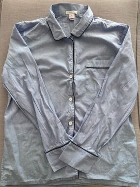 J. Crew Vintage Hydrangea Pajama TOP ONLY Medium